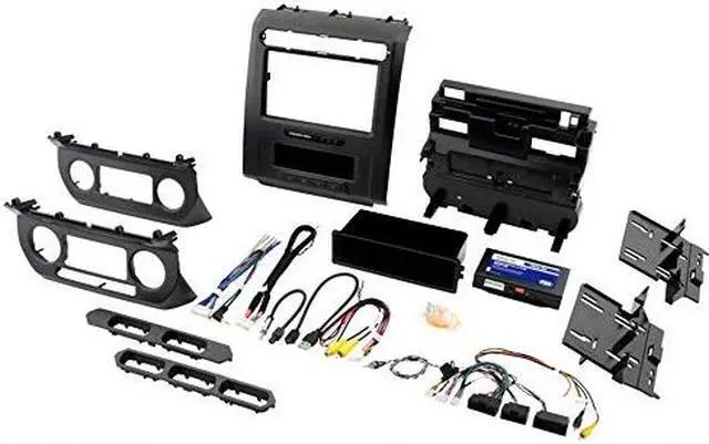 Alt view image 10 of 12 - PAC RPK4-FD2101 Complete Radio Replacement Kit with Integrated Climate Controls for select 2015+ Ford F150s with 8 Disp