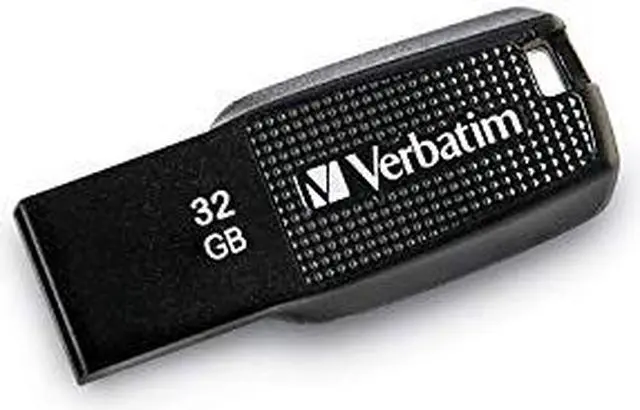 Alt view image 12 of 12 - Verbatim 32GB Ergo USB 2.0 Flash Drive - Black 70876