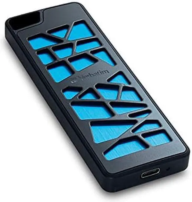 Alt view image 11 of 12 - Verbatim 256GB VGX1000 USB-C External NVME Portable SSD