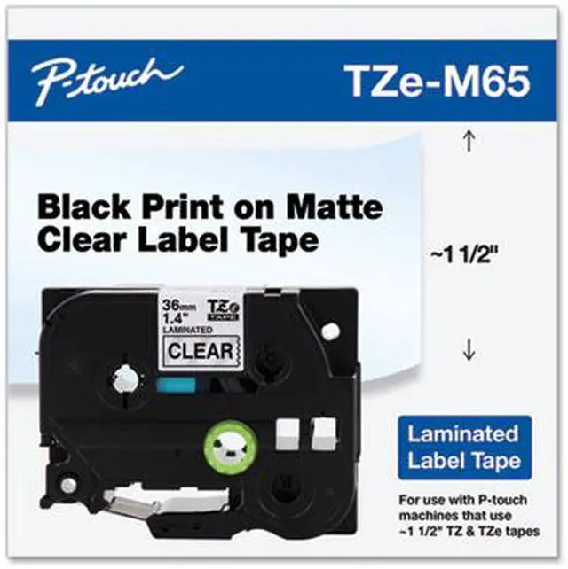 Alt view image 10 of 14 - Brother P-touch TZe Label Tape TZEM65