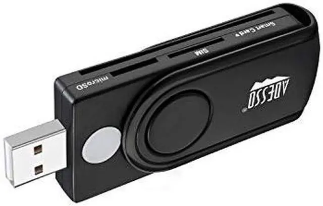 Alt view image 15 of 17 - Adesso SCR-200 Smart Card Reader SCR200