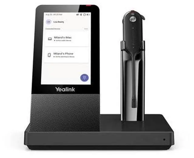 Alt view image 8 of 10 - Yealink WH67-TEAMS Premier Dect Wireless Headset All In One UC Workstation