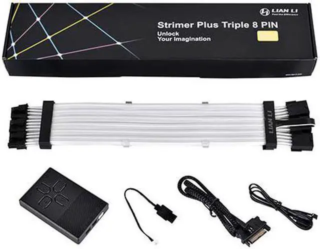 Alt view image 11 of 11 - LIAN LI  STRIMER PLUS TRIPLE 8 PIN -- Addressable RGB VGA power cable---- Strimer plus triple 8 pins