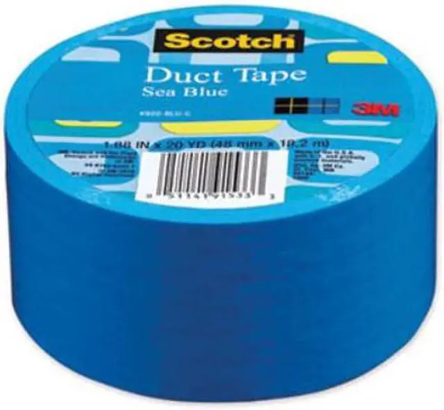 Alt view image 19 of 20 - 3m 20 Yards Sea Blue Duct Tape  920-BLU-C