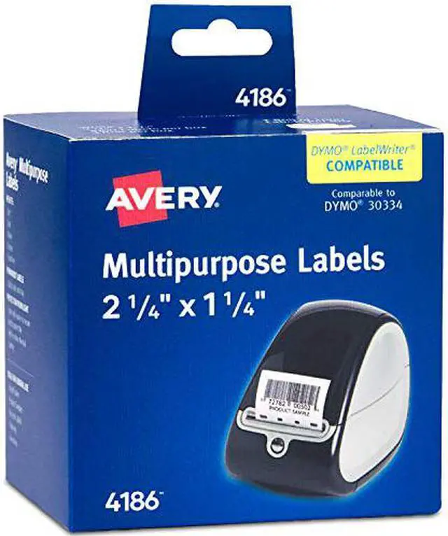 Alt view image 11 of 14 - Avery Thermal Roll Labels, 2.25" x 1.25", 1,000 White Labels (4186)