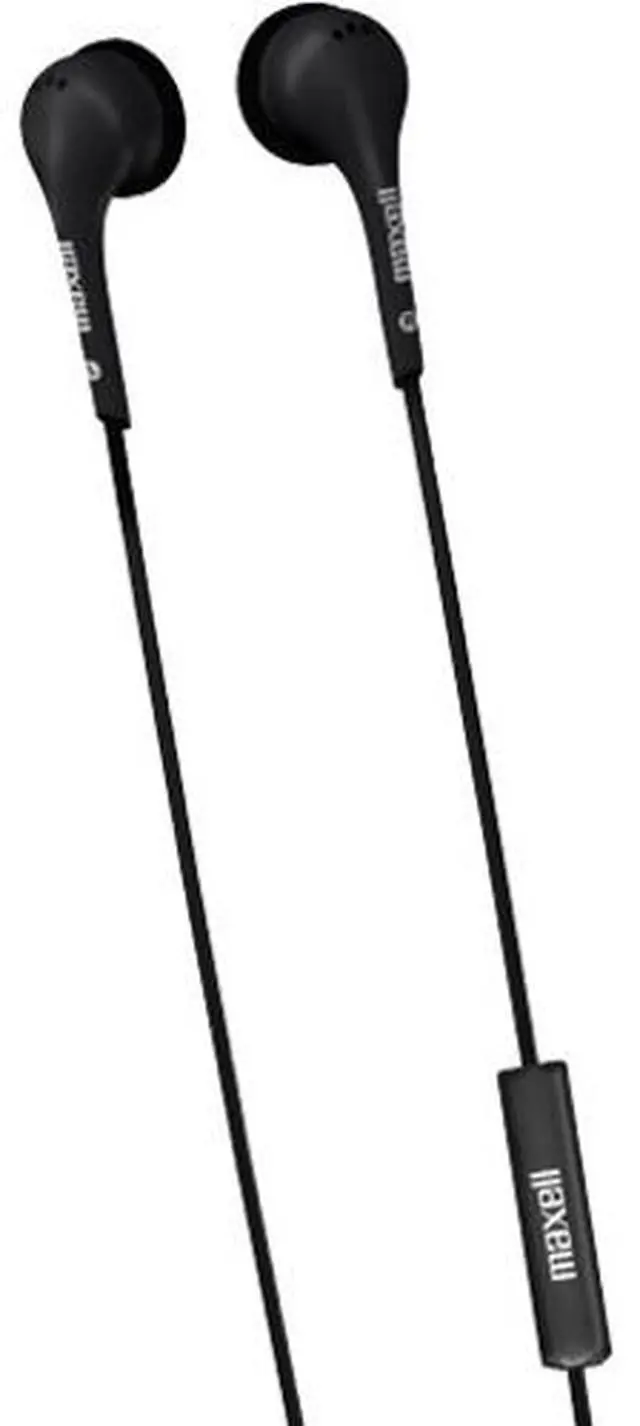 Alt view image 15 of 17 - Maxell EB125M Earbud with In-line Microphone Rubberized Ear Tip 6 Cord (199930)
