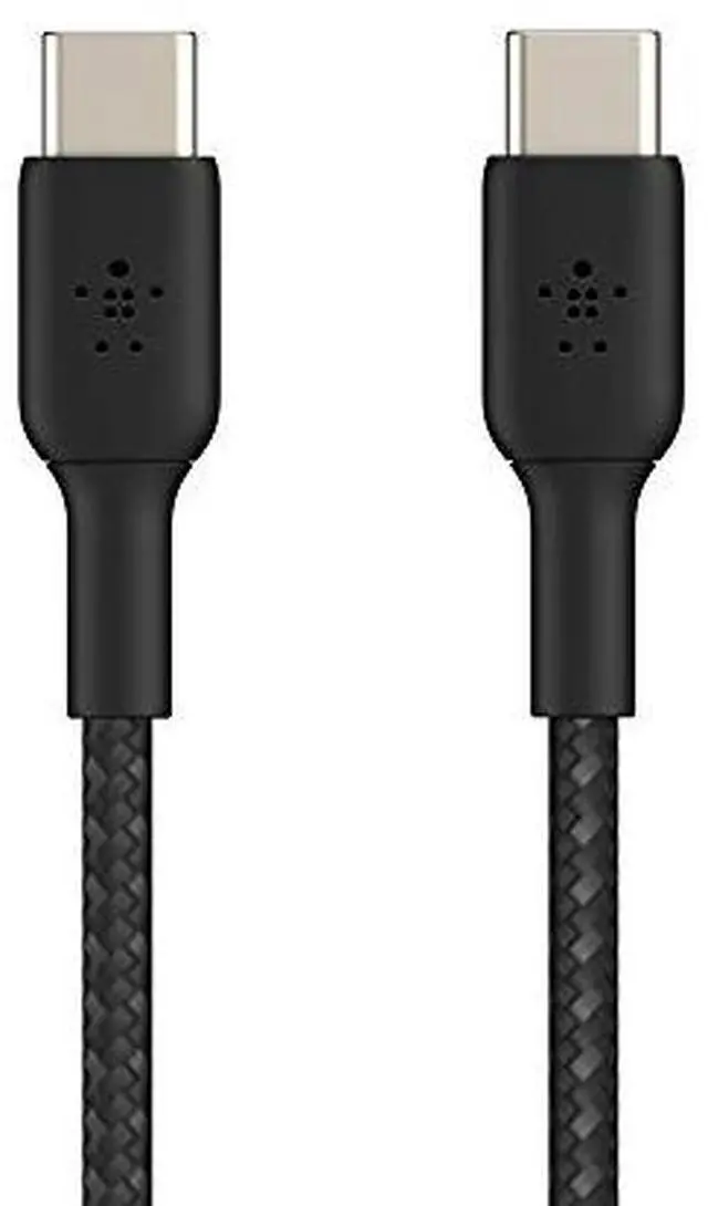 Alt view image 12 of 20 - Belkin CAB004bt1MBK 3.3 ft. Black Boost Charge Braided USB-C to USB-C Cable