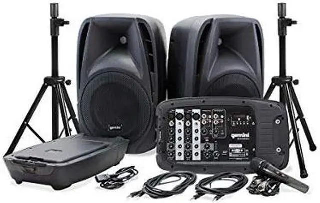 Alt view image 10 of 11 - Gemini ES-210MXBLU-ST Portable PA System