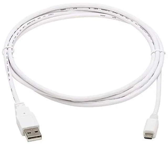 Alt view image 6 of 12 - Tripp Lite 6ft USB-A to USB Micro-B Antibacterial Cable White U050AB006WH