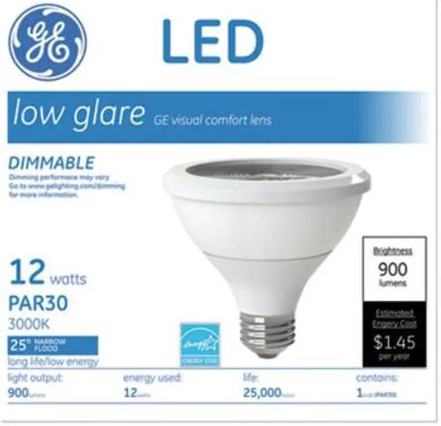 Alt view image 9 of 13 - GE CURRENT LED12DP30RW82725 LED Lamp, PAR30, 12W, 2700K, 25deg., E26