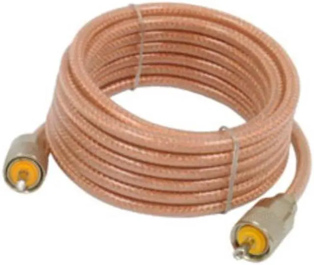 Alt view image 8 of 12 - ROADPRO R RP-8X12CL 12     CB ANTENNA MINI-8 COAX CABLE WITH PL-259 CONNECTORS  CLEAR