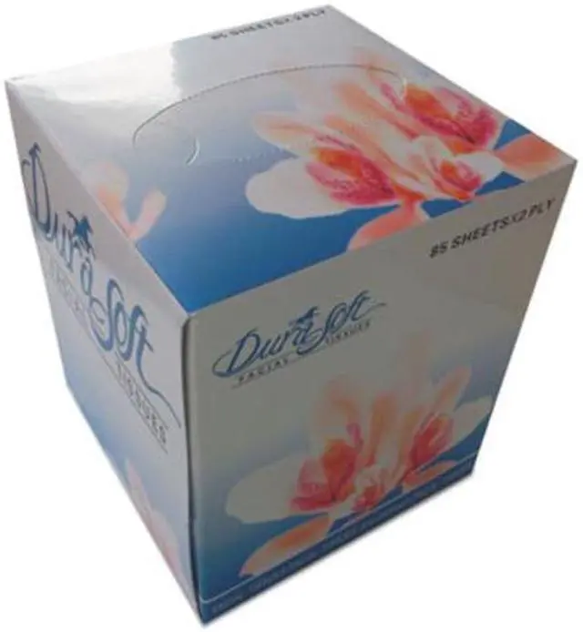 Alt view image 7 of 8 - Facial Tissue Cube Box 2-Ply White 85 Sheets/Box 36 Boxes/Carton GEN852E
