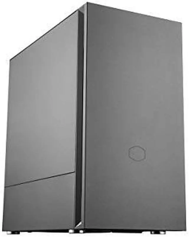 Alt view image 18 of 20 - cooler master silencio s400 matx tower w/sounddampening material, sounddampened steel side panel, reversible front panel, sd card reader, and 2x 120mm pwm silencio fp fans