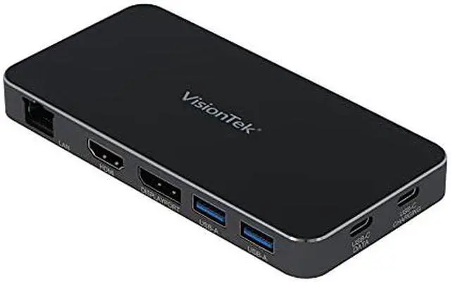 Alt view image 8 of 20 - VisionTek VT400 Dual Display USB-C Docking Station with Power Passthrough 901469