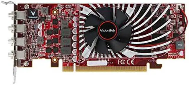Alt view image 6 of 9 - VisionTek Radeon RX 550 2GB GDDR5 PCI Express 3.0 CrossFireX Support Graphics Card 901466
