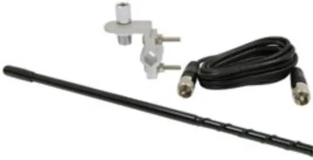 Alt view image 9 of 14 - ROADPRO R RP-84B 4     MIRROR MOUNT FIBERGLASS CB ANTENNA KIT  BLACK