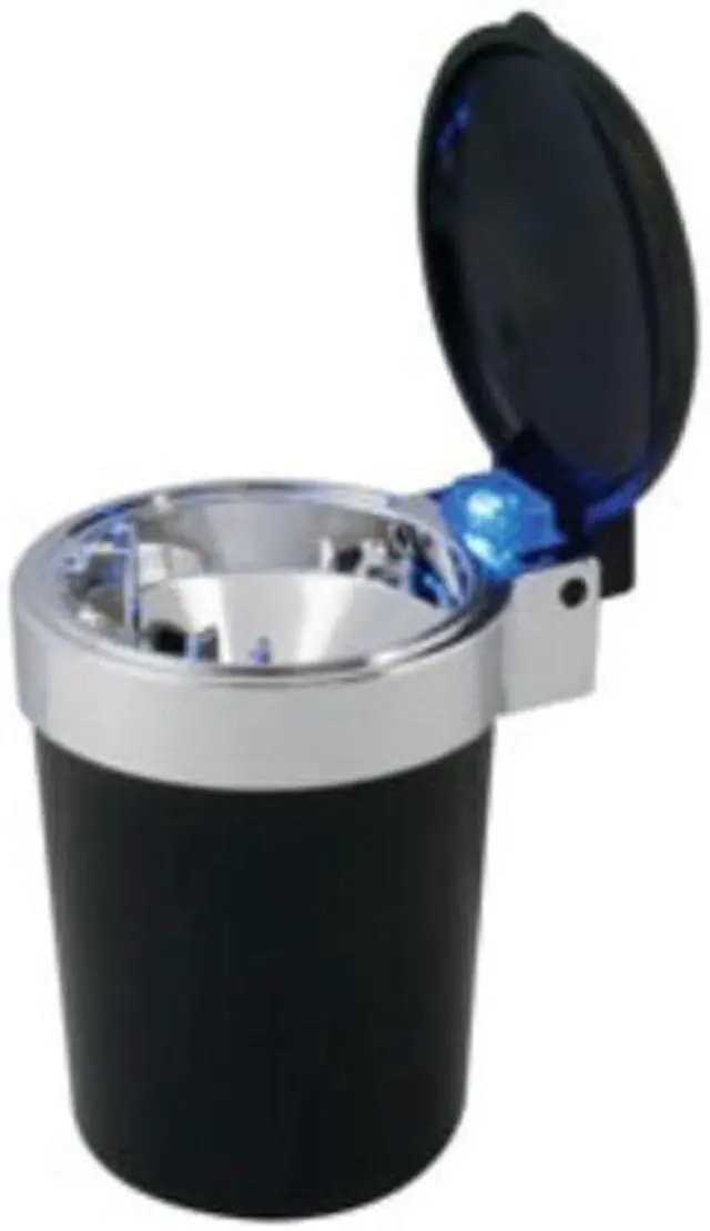 Alt view image 10 of 14 - RoadPro RPVE-649LA Self-Extinguishing Ashtray with Blue Led Light
