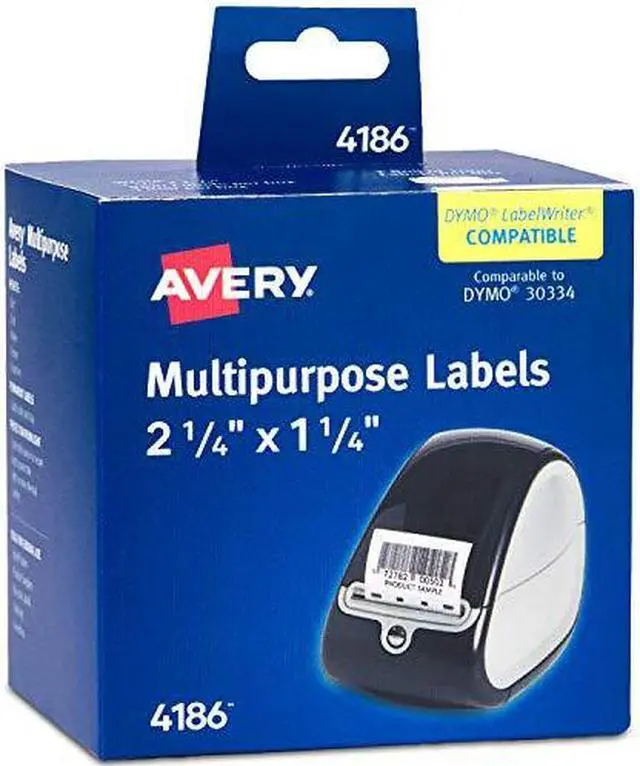 Alt view image 13 of 14 - Avery Thermal Roll Labels, 2.25" x 1.25", 1,000 White Labels (4186)