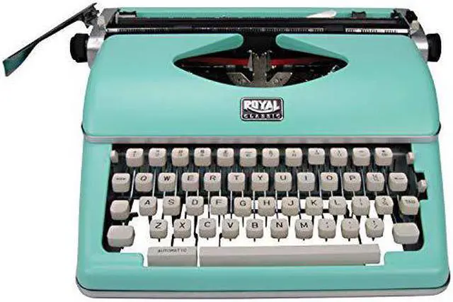 Alt view image 13 of 16 - Royal 79101t Classic Manual Typewriter (Mint Green)