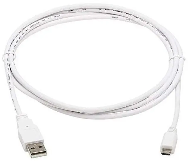 Alt view image 9 of 12 - Tripp Lite 6ft USB-A to USB Micro-B Antibacterial Cable White U050AB006WH