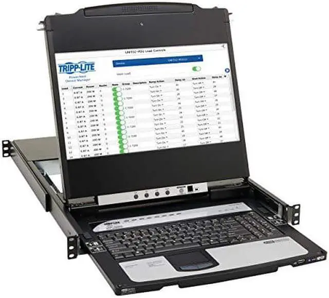 Alt view image 8 of 19 - Tripp Lite B030-DP08-17DIP 8-Port DisplayPort KVM Switch Console B030DP0817DIP