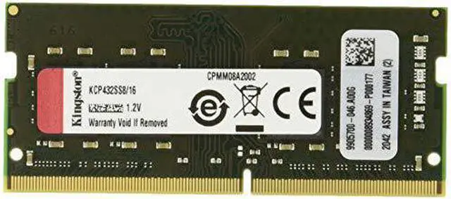 Alt view image 10 of 20 - Kingston 16GB DDR4 SoDIMM 260-pin DRAM Memory (KCP432SS8/16) KCP432SS816