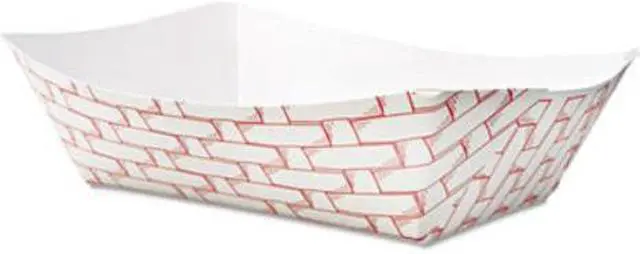 Alt view image 6 of 8 - C-300 3# Red Weave Foodtray (500)