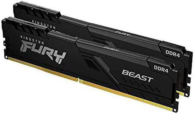 Alt view image 8 of 20 - Kingston Fury Beast 2x16GB DDR4 3200MHz 288pin DIMM Memory Kit KF432C16BB1K2/32