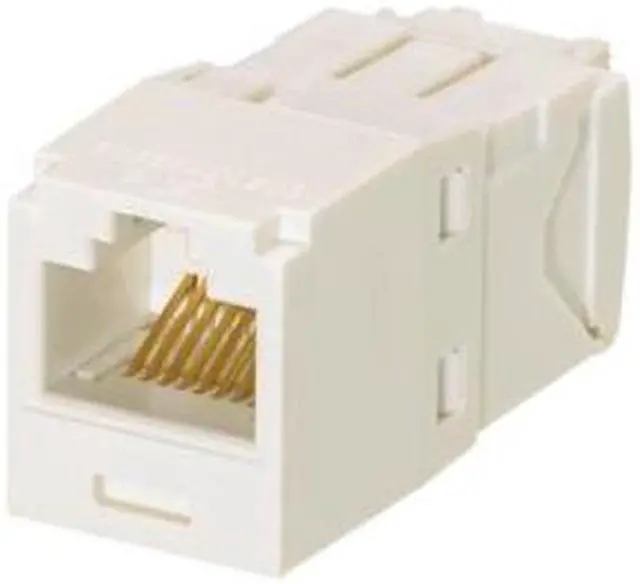 Alt view image 5 of 9 - Panduit CJ688TGIW Snap In Connector, Mini-Com, TX6 PLUS UTP, Cat 6, Off White