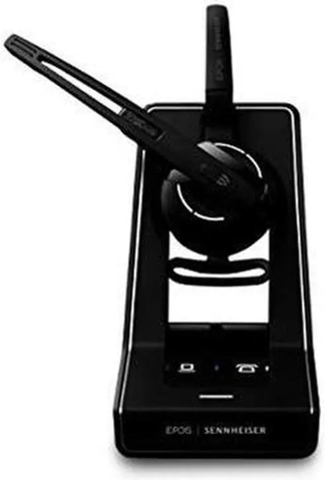 Alt view image 4 of 9 - EPOS | Sennheiser IMPACT SD Office ML (1000561) Premium, single-sided, wireless DECT headset with dual-connectivity for desk phone and PC/softphone with Convertible Wearing Styles