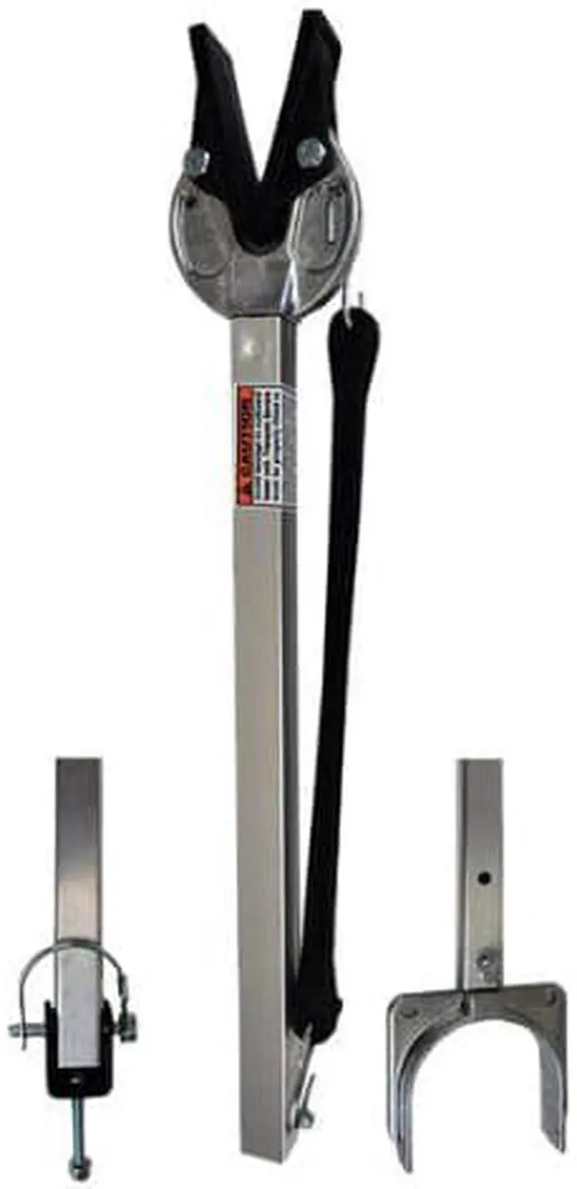Alt view image 7 of 11 - attwood corporation sp400rb 23"35" composite head transom saver with roller and bolt bracket
