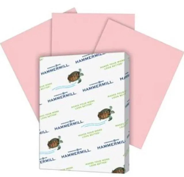 Alt view image 8 of 8 - Fore MP Recycled Colored Paper, 20lb, 8-1/2 x 11, Pink, 500/Ream