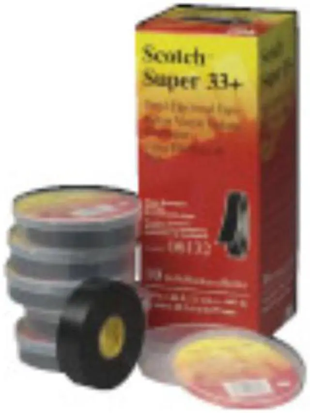 Alt view image 4 of 12 - 3M Temflex Vinyl Electrical Tape 165 Multi-purpose 3/4" X 60FT Black 10 Rolls