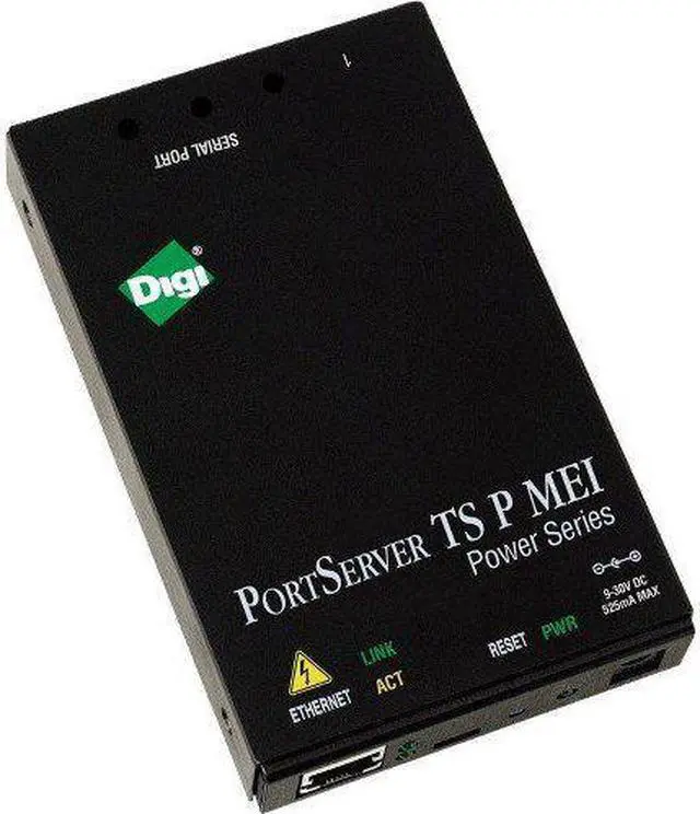 Alt view image 4 of 6 - Digi PortServer TS 4 P MEI (mid- and end-span PoE) (International) - 1 x Network (RJ-45) - 4 x Serial Port - 10/100Base-TX - Fast Ethernet