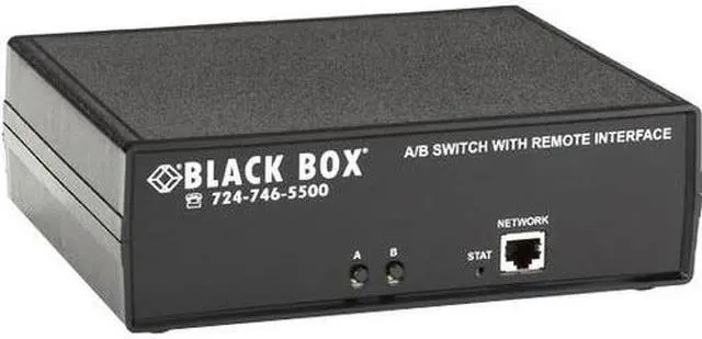 Alt view image 8 of 14 - Black Box CAT6 Remotely Controlled Layer 1 A/B Switch, Latching, Ethernet, RS-232