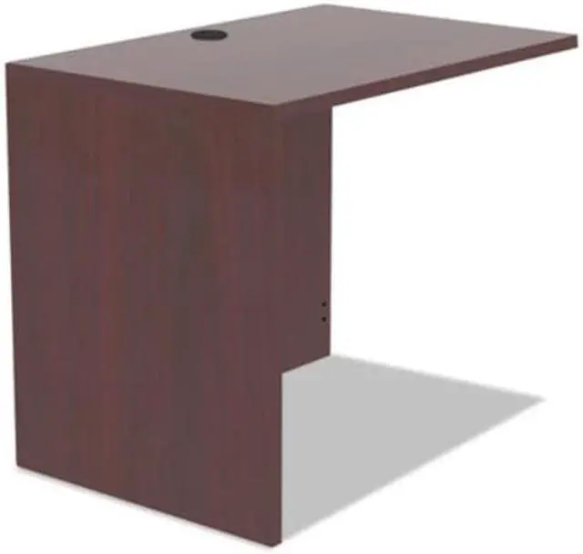 Alt view image 7 of 9 - Alera Valencia Series Reversible Return/Bridge Shell, 35w x 23 5/8d, Mahogany
