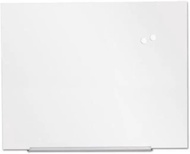 Alt view image 4 of 10 - Universal Frameless Magnetic Glass Marker Board, 48" X 36", White UNV43203