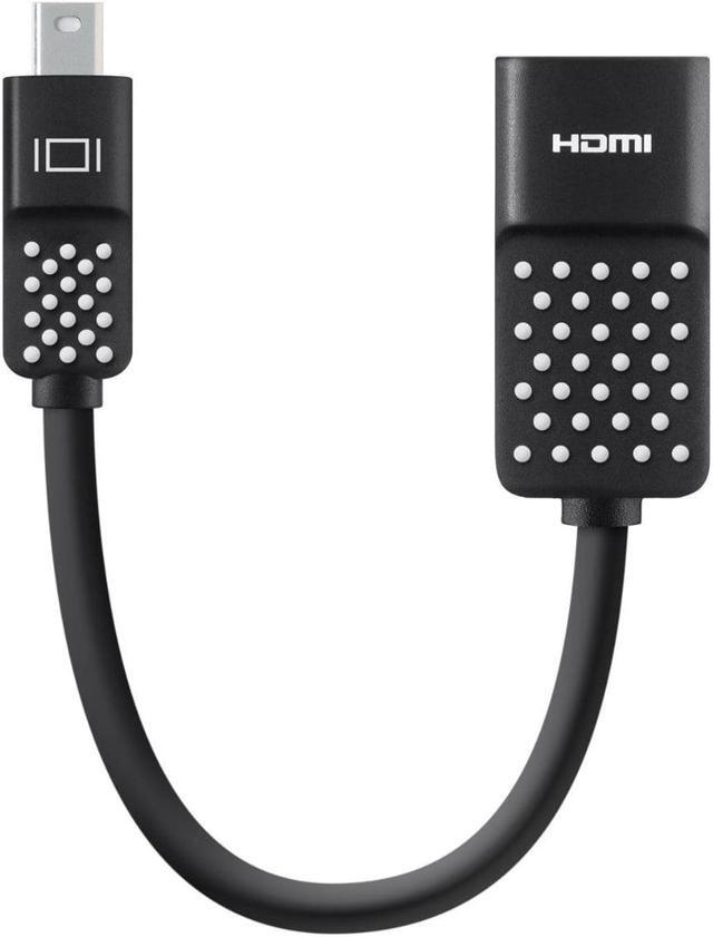 Alt view image 3 of 8 - Belkin Mini DisplayPort to HDMI Adapter 4k Compatible Black
