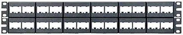 Alt view image 4 of 11 - PANDUIT CPP48WBLY Patch Panel,Mini-Com,Rack Mt,48 Port