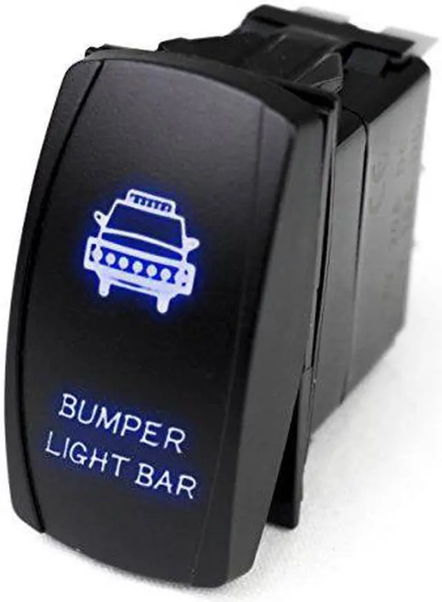Alt view image 5 of 7 - RSLJ3B - LED Rocker Switch w/ Blue LED Radiance (Bumper Light Bar)