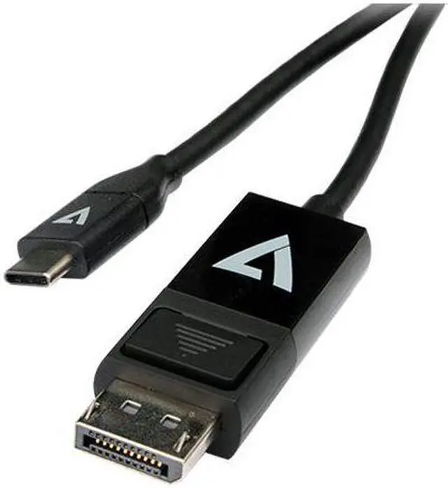 Alt view image 2 of 13 - V7 DisplayPort/USB-C Audio/Video Cable V7UCDP2M