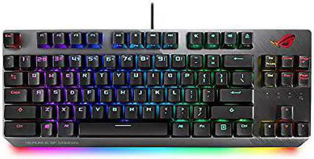 Alt view image 6 of 13 - ASUS X802 ROG Strix Scope NX TKL 80% Gaming Keyboard with ROG NX Brown Tactile Mechanical Switches