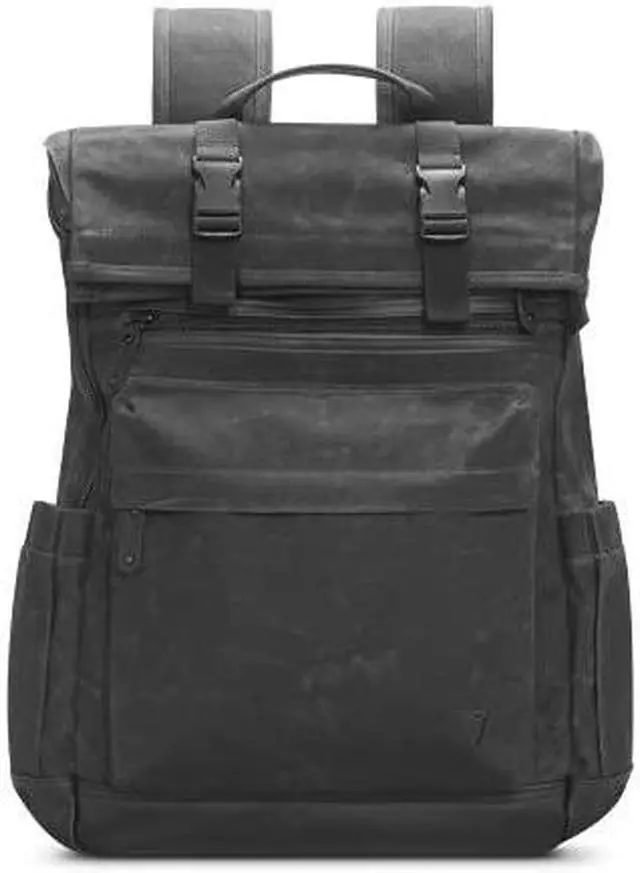 Alt view image 7 of 11 - V7 Elite CBXT16-CANVAS Carrying Case Backpack for 15.6" to 16" Notebook Black CBXT16CANVAS