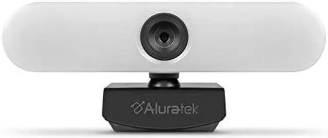 Alt view image 8 of 9 - Aluratek 4K HD Ring Light USB-C/USB-A Webcam w/Dual Stereo Mics
