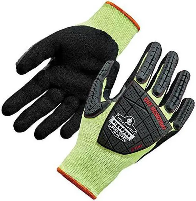 Alt view image 3 of 4 - ERGODYNE 7141 Coated Gloves,Nitrile,Dry/Oily/Wet,L,PR