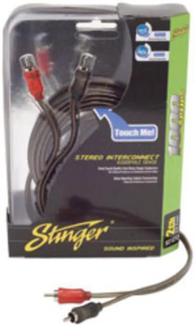 Alt view image 6 of 6 - Stinger 2 channel 1000 series 17 RCA interconnects