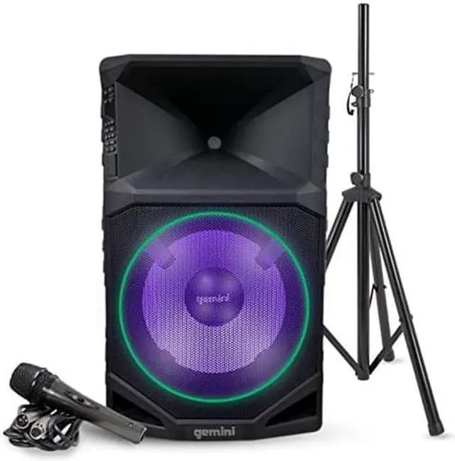Alt view image 13 of 20 - Gemini GSWT1500PK Portable Water Resistant Wireless Bluetooth Party Speaker
