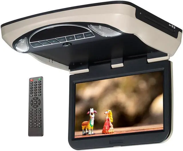 Alt view image 2 of 2 - Voxx VXMTG10 10.1" hi-res Smart TV-ready overhead video monitor with built-in DVD player and HDMI input