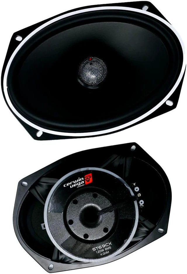 Alt view image 8 of 9 - Cerwin-Vega ST69CX 6" x 9" 250W Max / 125W RMS 2-Way Marine Coaxial Speakers (Pair), Black