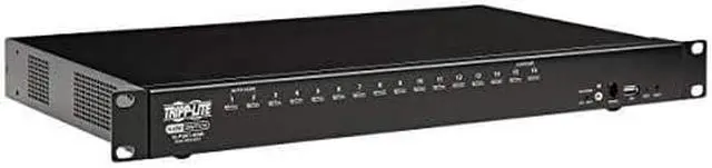 Alt view image 9 of 15 - Tripp Lite Hdmi/Usb Kvm Switch 16Port Audio/Video Usb Peripheral Sharing 1U